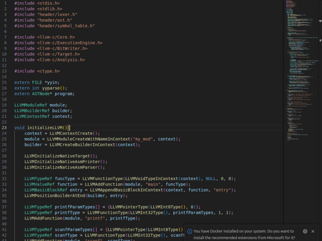 Simple Compiler for C
